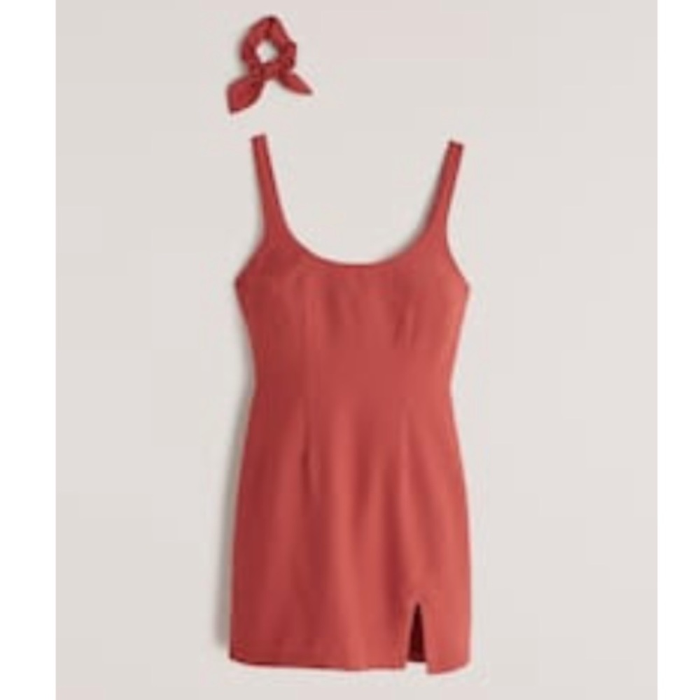 Abercrombie & Fitch Red 90s Slip Mini Dress